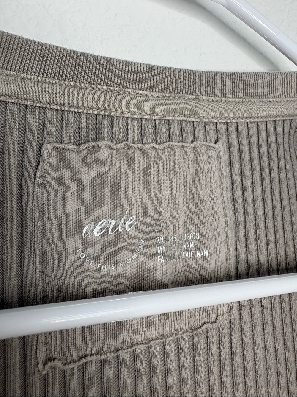 Aerie Taupe Fireside Longsleeve Henley Shirt - Picture 4 of 7